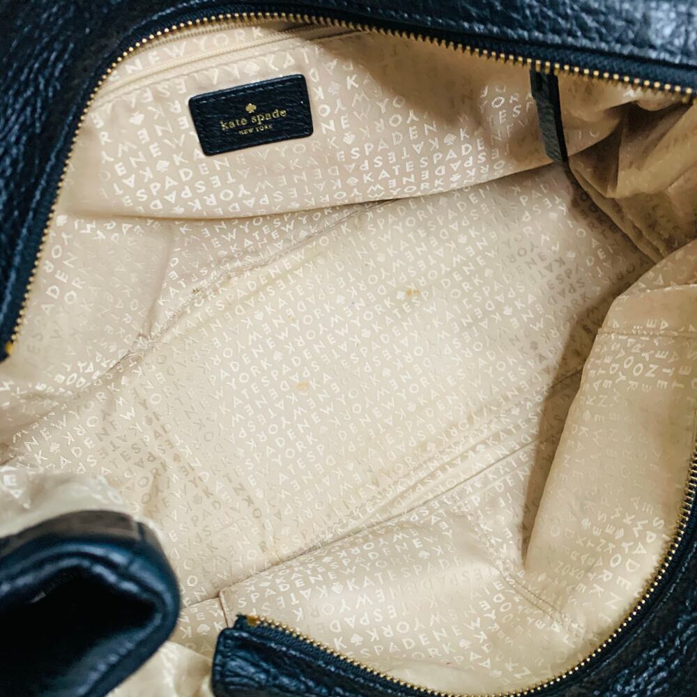 Kate Spade Stevie Berkshire Road Black Leather Satchel - Picture 8 of 8